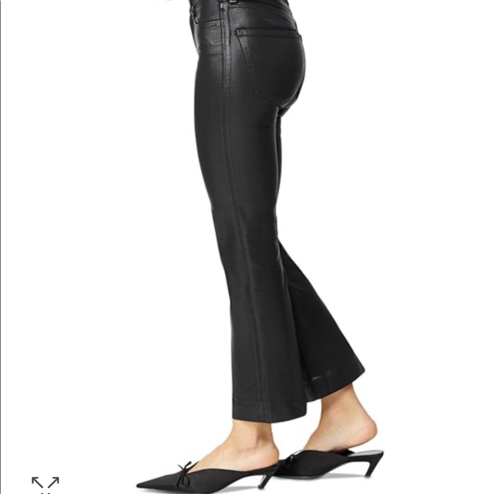 Habitual Kaira Ankle Semi Flare Cropped Coated Jeans size 32 as shown on tag.